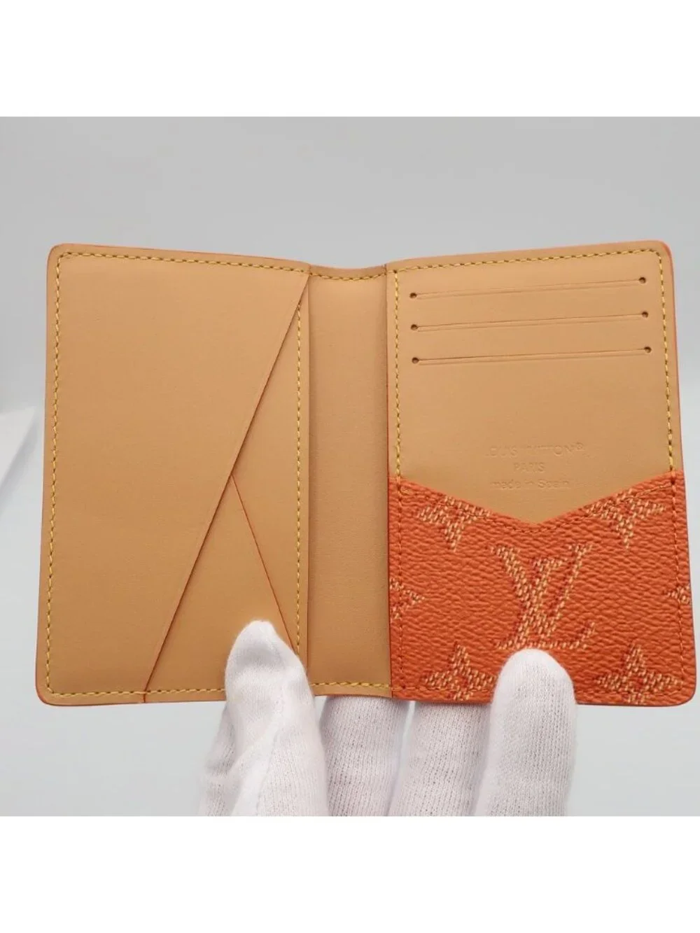 Louis Vuitton Ten Card Slot Organizer de Poche Caramel Monogram